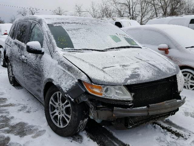 5FNRL5H67BB094872 - 2011 HONDA ODYSSEY EX GRAY photo 1