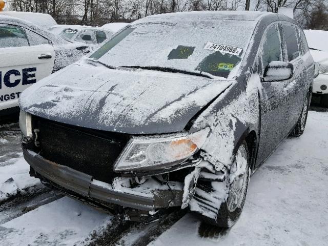 5FNRL5H67BB094872 - 2011 HONDA ODYSSEY EX GRAY photo 2