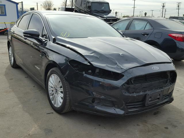 3FA6P0LU0FR245187 - 2015 FORD FUSION SE BLACK photo 1