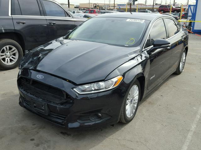 3FA6P0LU0FR245187 - 2015 FORD FUSION SE BLACK photo 2