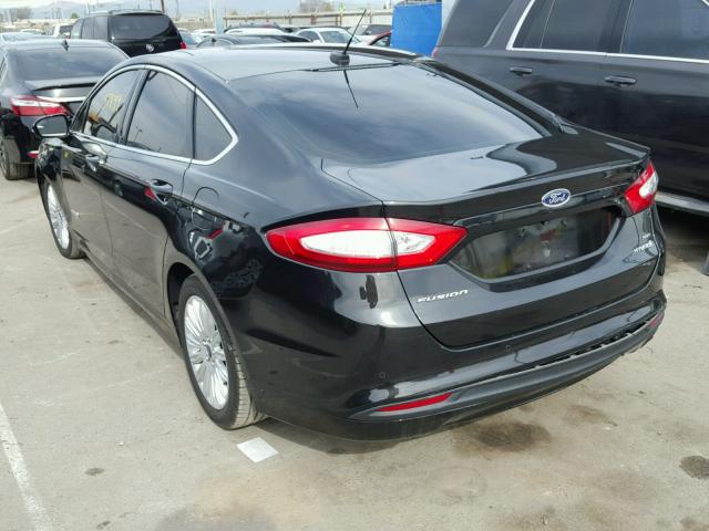 3FA6P0LU0FR245187 - 2015 FORD FUSION SE BLACK photo 3