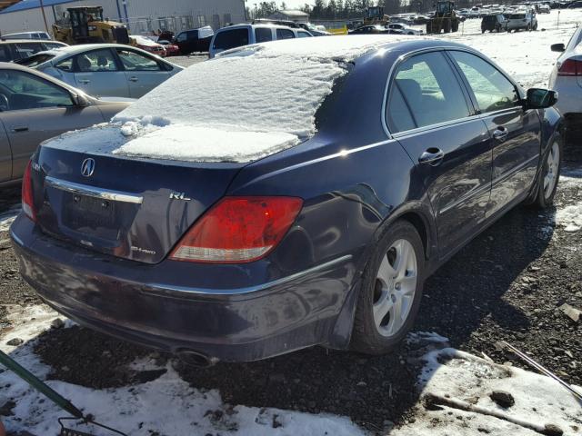 JH4KB16688C002186 - 2008 ACURA RL ლურჯი ფოტო 4
