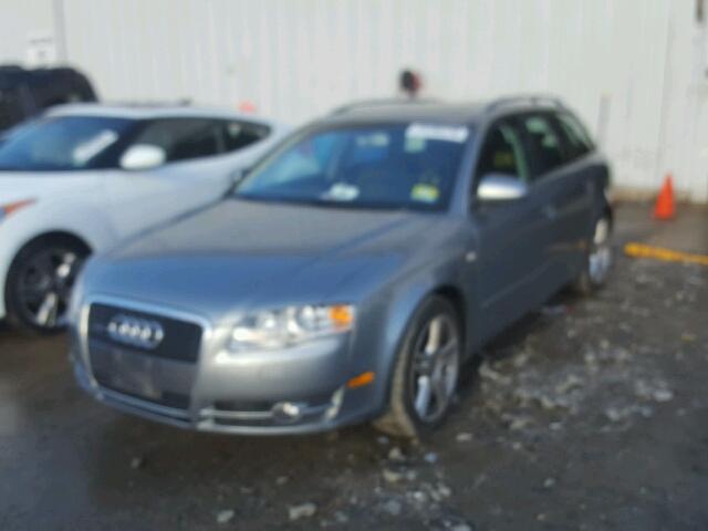 WAUKF78E47A132308 - 2007 AUDI A4 2.0T AV GRAY photo 2