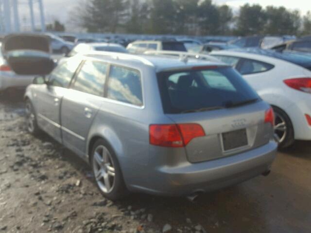 WAUKF78E47A132308 - 2007 AUDI A4 2.0T AV GRAY photo 3