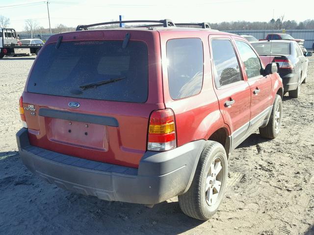 1FMYU93197KA18636 - 2007 FORD ESCAPE XLT RED photo 4