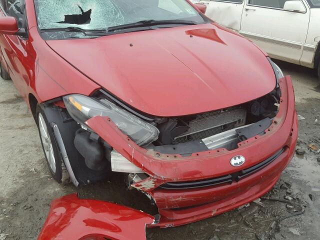 1C3CDFBB2ED669474 - 2014 DODGE DART SXT RED photo 9