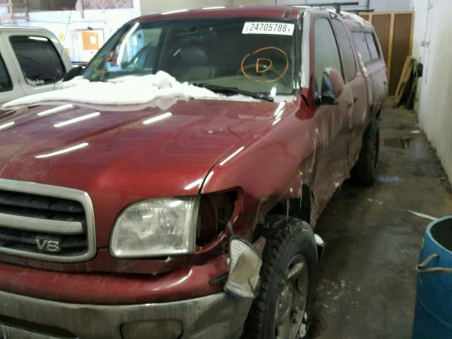 5TBBT4811YS083461 - 2000 TOYOTA TUNDRA ACC MAROON photo 9