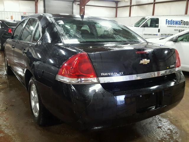 2G1WT58K681295926 - 2008 CHEVROLET IMPALA LT BLACK photo 3