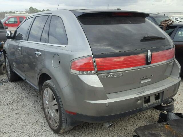 2LMDU68C78BJ40256 - 2008 LINCOLN MKX GRAY photo 3