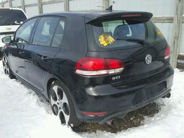 WVWHV7AJ6BW210784 - 2011 VOLKSWAGEN GTI BLACK photo 3