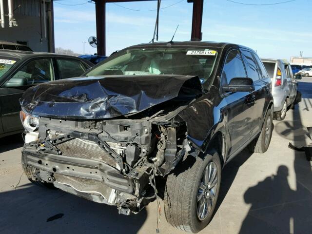 2FMDK3JC9EBB85432 - 2014 FORD EDGE SEL BLACK photo 2