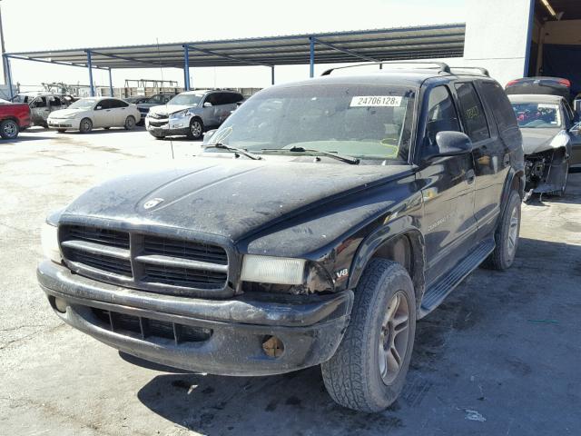 1B4HS28Z3YF226423 - 2000 DODGE DURANGO BLACK photo 2