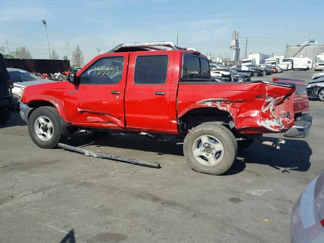 1N6ED27Y6YC372970 - 2000 NISSAN FRONTIER C RED photo 9