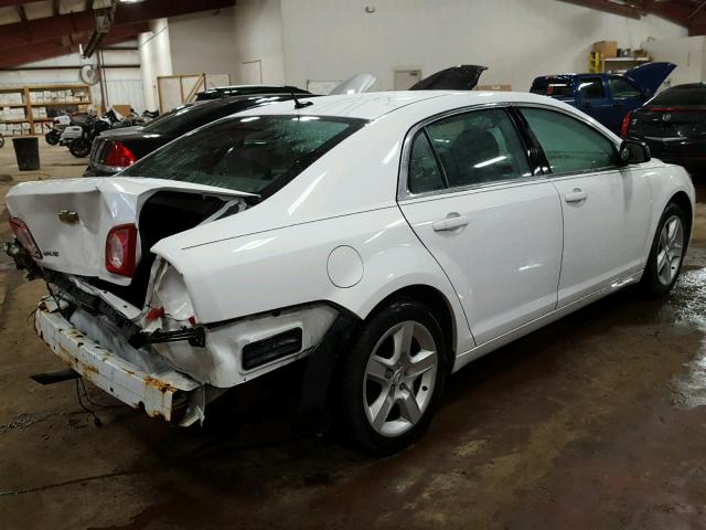 1G1ZB5EBXA4138625 - 2010 CHEVROLET MALIBU LS WHITE photo 4