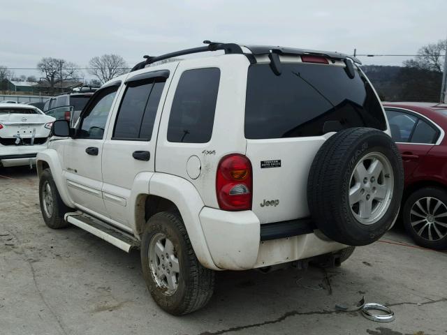 1J4GL58K72W112619 - 2002 JEEP LIBERTY LI WHITE photo 3