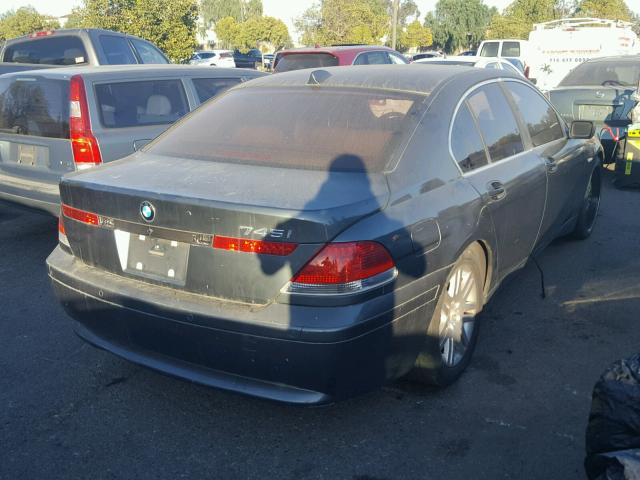 WBAGL63483DP68293 - 2003 BMW 745 I GRAY photo 4