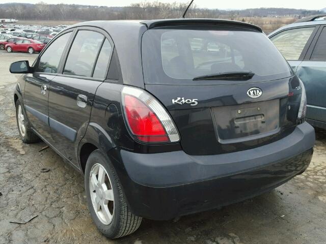 KNADE163366058391 - 2006 KIA RIO 5 BLACK photo 3