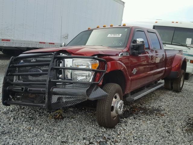 1FT8W3DT5GEA95336 - 2016 FORD F350 SUPER RED photo 2