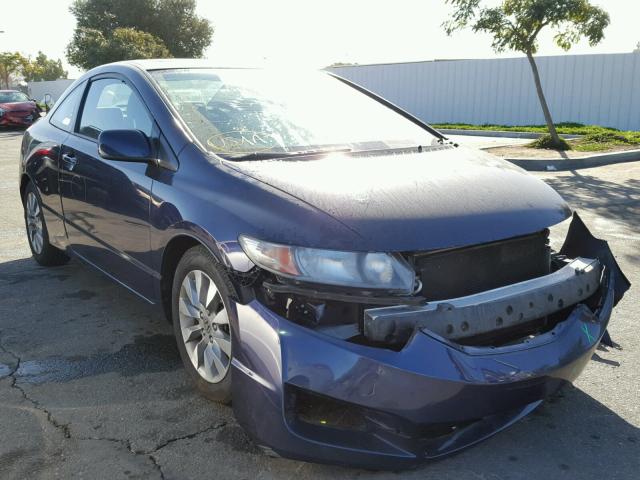 2HGFG12899H539340 - 2009 HONDA CIVIC EX BLUE photo 1