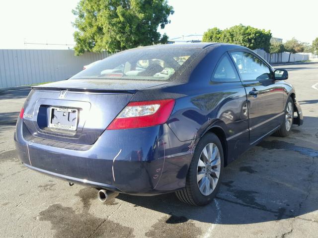 2HGFG12899H539340 - 2009 HONDA CIVIC EX ლურჯი ფოტო 4