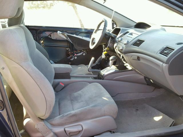 2HGFG12899H539340 - 2009 HONDA CIVIC EX ლურჯი ფოტო 5