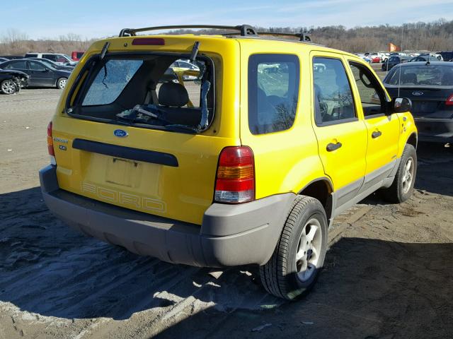 1FMYU02182KB21200 - 2002 FORD ESCAPE XLS YELLOW photo 4