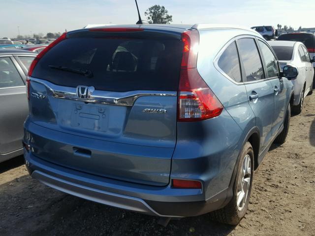 2HKRM4H76GH722011 - 2016 HONDA CR-V EXL TEAL photo 4