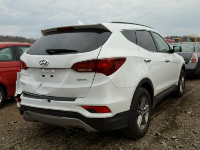 5NMZU3LB5HH006253 - 2017 HYUNDAI SANTA FE S WHITE photo 4