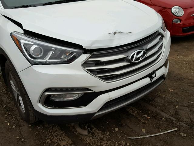 5NMZU3LB5HH006253 - 2017 HYUNDAI SANTA FE S WHITE photo 9