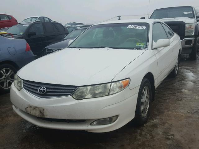 2T1CE22P92C001127 - 2002 TOYOTA CAMRY SOLA WHITE photo 2