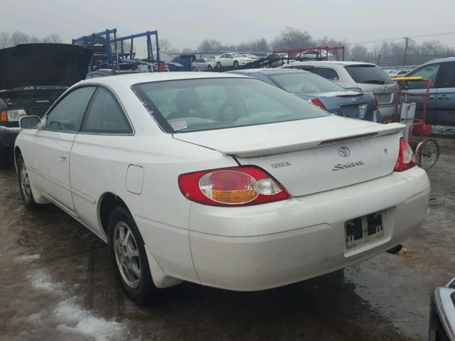 2T1CE22P92C001127 - 2002 TOYOTA CAMRY SOLA WHITE photo 3