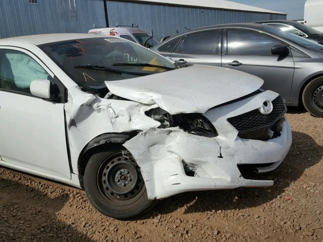 1NXBU4EE4AZ286370 - 2010 TOYOTA COROLLA BA WHITE photo 9