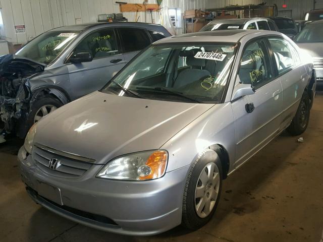 1HGES26762L002175 - 2002 HONDA CIVIC EX SILVER photo 2