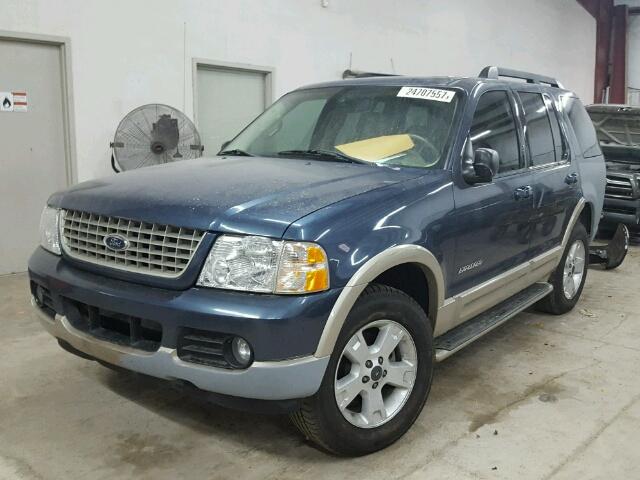 1FMDU64W95UA10576 - 2005 FORD EXPLORER E BLUE photo 2