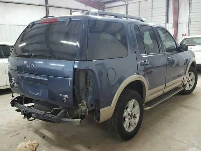 1FMDU64W95UA10576 - 2005 FORD EXPLORER E BLUE photo 4