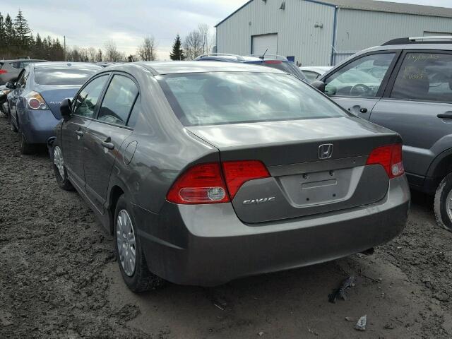 2HGFA16376H004406 - 2006 HONDA CIVIC DX V GRAY photo 3