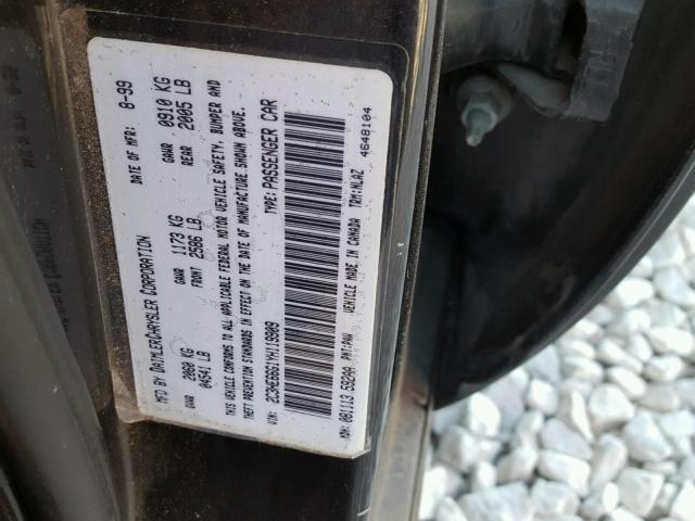 2C3HE66G1YH119909 - 2000 CHRYSLER 300M SILVER photo 10