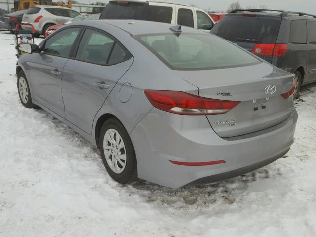 5NPD74LFXHH112744 - 2017 HYUNDAI ELANTRA SE SILVER photo 3