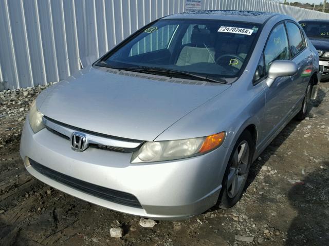 1HGFA16868L088350 - 2008 HONDA CIVIC EX ვერცხლისფერი ფოტო 2