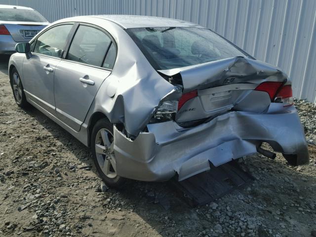 1HGFA16868L088350 - 2008 HONDA CIVIC EX ვერცხლისფერი ფოტო 3