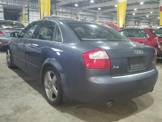 WAULT68E65A037723 - 2005 AUDI A4 3.0 QUA GRAY photo 3