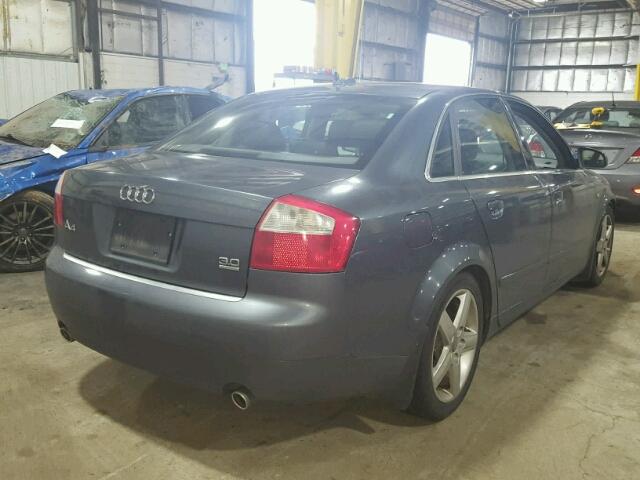 WAULT68E65A037723 - 2005 AUDI A4 3.0 QUA GRAY photo 4