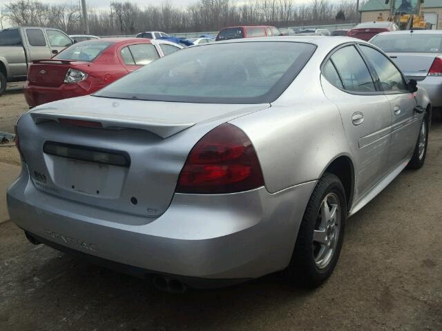 2G2WP522841303155 - 2004 PONTIAC GRAND PRIX SILVER photo 4