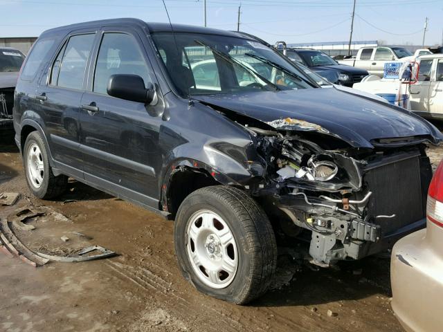 JHLRD78545C006610 - 2005 HONDA CR-V LX BLACK photo 1