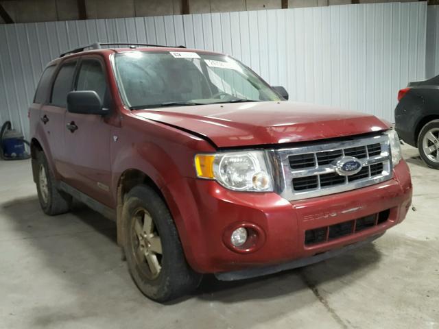 1FMCU93148KC16312 - 2008 FORD ESCAPE XLT RED photo 1