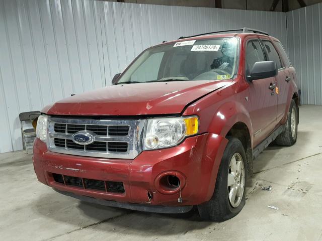 1FMCU93148KC16312 - 2008 FORD ESCAPE XLT RED photo 2