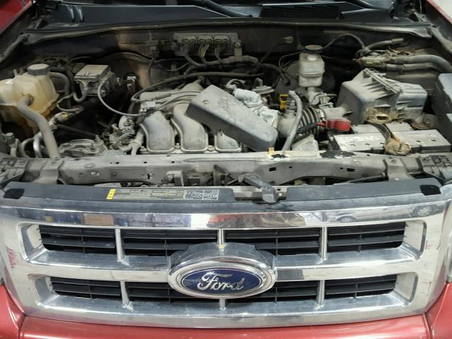 1FMCU93148KC16312 - 2008 FORD ESCAPE XLT RED photo 7