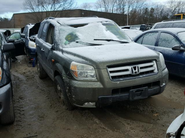 2HKYF18546H521192 - 2006 HONDA PILOT EX GREEN photo 1