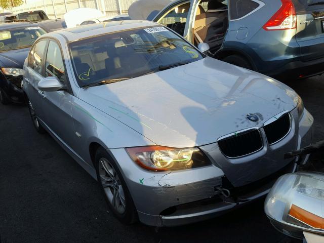 WBAVC53538FZ88799 - 2008 BMW 328 I SULE SILVER photo 1