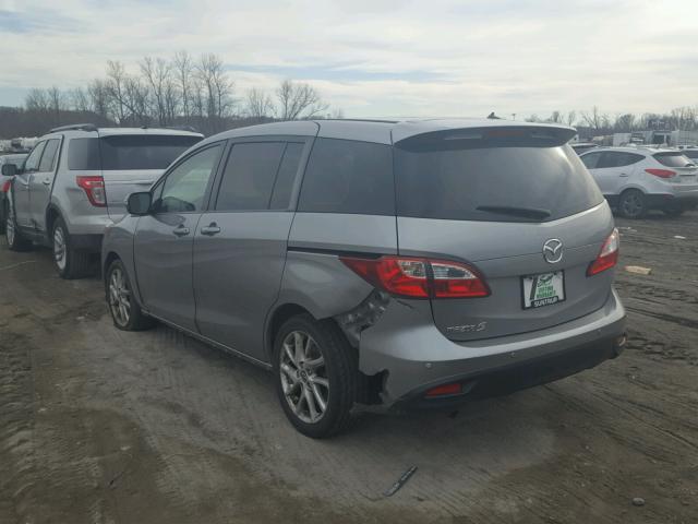 JM1CW2CL4D0153080 - 2013 MAZDA 5 GRAY photo 3